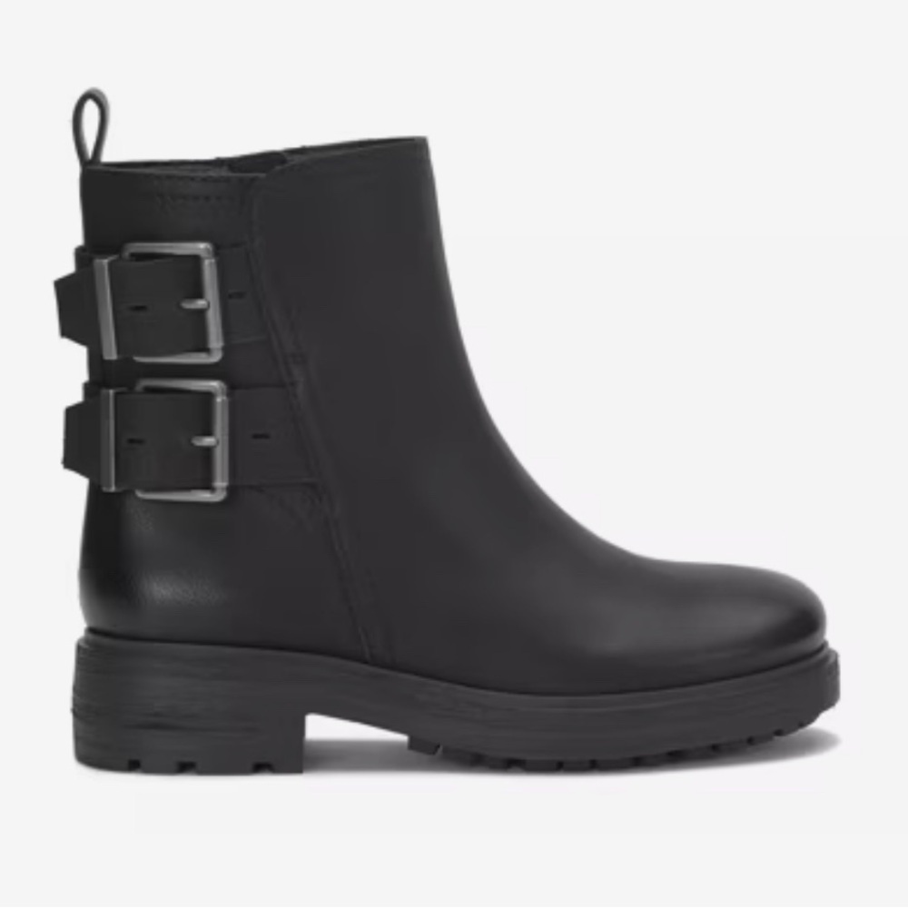 Lucky Brand $159 Candre Motorcycle Black Boot Size 11 - Picture 2 of 8